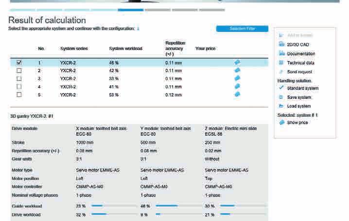 Three steps to your handling system: www.festo.com/handling-guide 1st step: Choose the type of handling system and enter your application data into the Handling Guide Online.