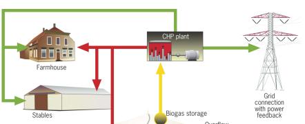 Flowsheet slide 7/30 Larger scale Anaerobic Digestion Biogas to CHP