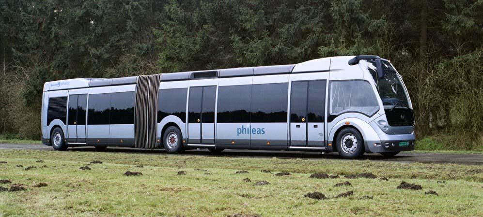 Milton Keynes Public Transport Long Term Vision Study Above: Phileas tram-like bus.