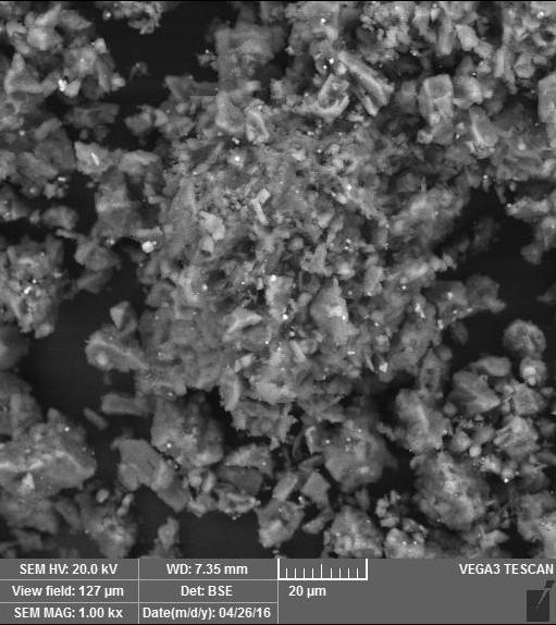 1 Scanning eletron microscope (sem) photo of soil sample with 20 µm and 50 µm TABLE I SOIL PARAMETER PARAMETERS VALUE NATURAL MOISTURE CONTENT (Wn) (%) 49 UNIT WEIGHT OF SOIL (gr/cm 2 ) 1.
