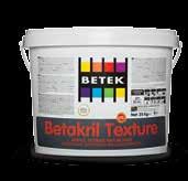 Resistant to water with its water repellent character Exterior PRODUCT DESCRIPTION Acrylic copolymer emulsion-based, silicone-added, rollerapplied and coral roller-patterned, matte, top-coat, grained