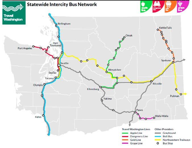 Figure 13: Statewide Intercity Bus Network What is the current condition of the public transportation system? In 2015, 34.