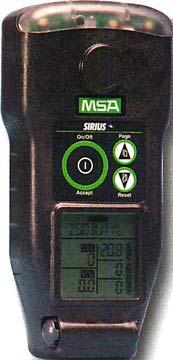 4 gas monitor Typically configured for confined space entry Oxygen deficiency Flammability Toxics