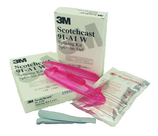 LOW VOLTAGE CABLE JOINTS ScotchcastTM Low Voltage Resin Splicing Kits up to 1.1kV - 82 Series UE000156427 UE000156435 UE000156443 ScotchcastTM 82-A1 LT Epoxy resin splicing kit.