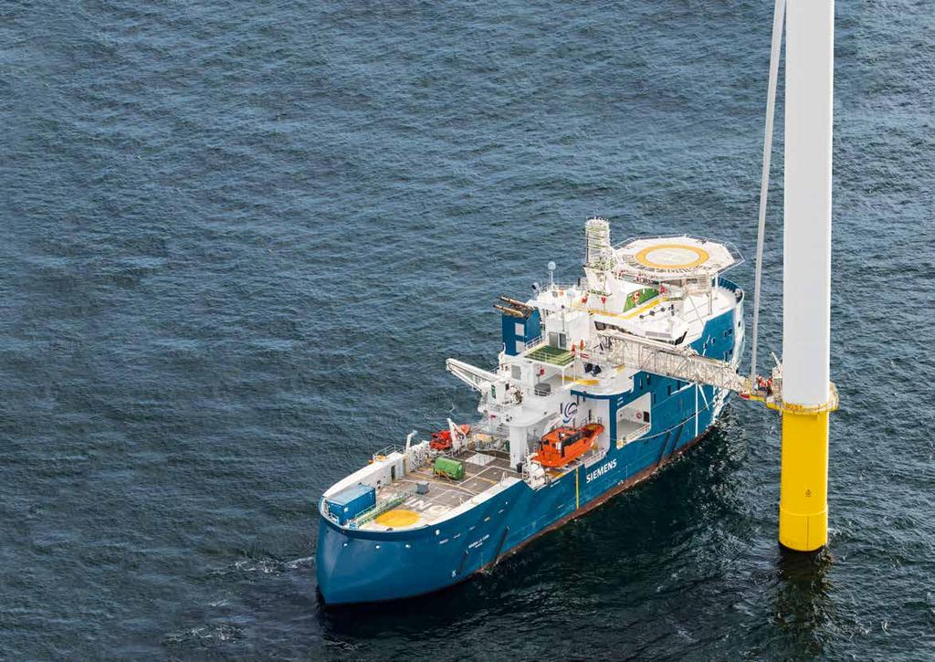 Our wind energy services at a glance: Installation of towers, turbines, rotor stars and assembly of single blades on- and offshore Mechanical and technical completion of installations and