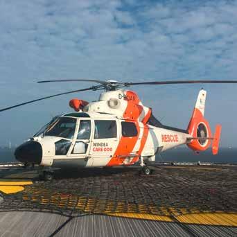 Today, the company provides dedicated helicopters for offshore rescue and transport of injured persons.