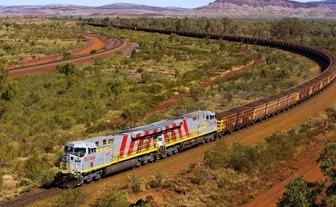 projects in India and Guinea Iron ore train Pilbara comprises of 15 mines,1,700 km of rails, and 4 independently operating port terminals