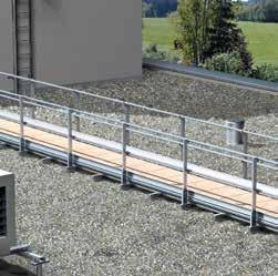 Escape, rescue and maintenance access routes Height adjustment up to 300 mm