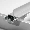 Innovative profile clamp + + Sturdy aluminium