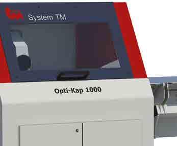 The Opti-Kap 1000 series automatically recognizes the lengths as well as marked or scanned defects and cuts the