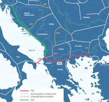 Map 9 IAP Pipeline Source: TAP AG Building permits for the Croatian section of the Ionian-Adriatic Pipeline are expected to be obtained during 2019, a source in Croatian Plinacro Ltd.