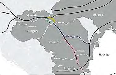 Map 14 Eastring pipeline Source: Natural Gas Europe Slovak gas transmission system operator Eustream signed on September 7, 2017, the contract on the feasibility study for the Eastring.
