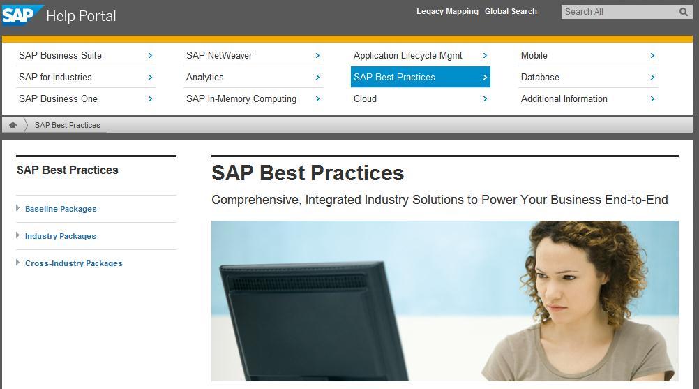 Scroll down to hyperlink How to Download a SAP Best Practices