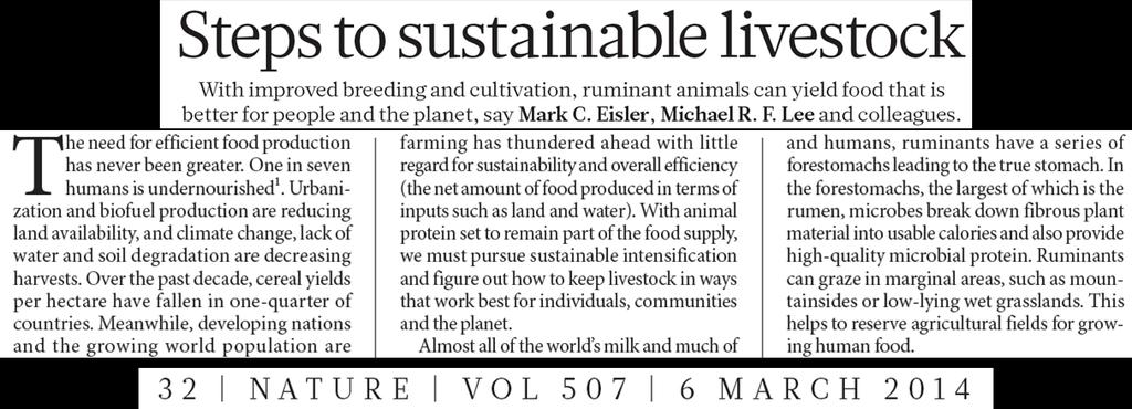 Six Steps to Sustainable Livestock 1.