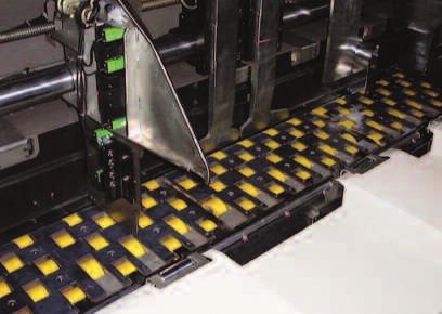 any corrugated board. 2. Feeding accuracy is enhanced by an integral torque balancer on the feeder drive.