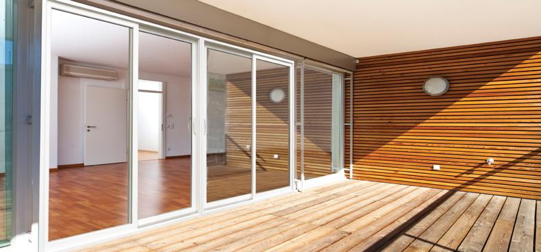 VINYL-COMPOSITE MULTI-TRACK SLIDING SYSTEM Product Overview Achieve more panoramic views with the vinyl-composite multi-track sliding glass doors.
