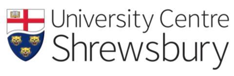 JOB DESCRIPTION 1. JOB TITLE: Academic Support Officer 2: HR REFERENCE NUMBER: HR15101 3. ROLE CODE: CQOUCS 4. DEPARTMENT: Academic and Research Support Team, University Centre Shrewsbury 5.
