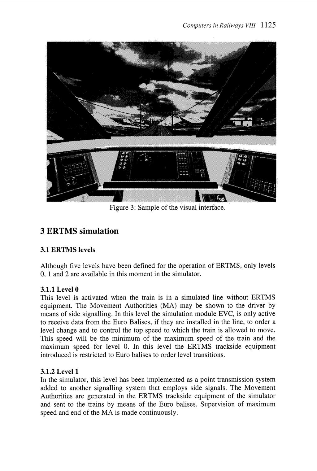 Computers in Railways VIII 1 125 Figure 3: Sample of the visual interface. 3 ERTMS simulation 3.