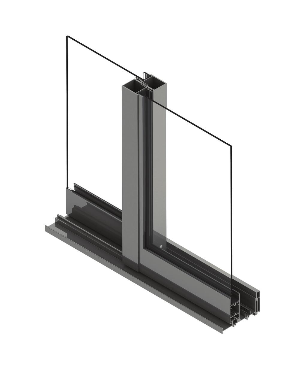 EL-400 The EL-400 is a sliding glass door with a 4 9/16 frame profile.