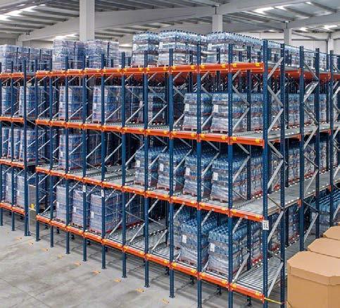 Saves pallet handling space and time. Optimum use of space.