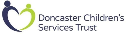 DONCASTER CHILDREN SERVICES TRUST JOB DESCRIPTION & PERSON SPECIFICATION Post Title: Post Number: Service: Section: Grade: Responsible to: Responsible for: Finance: Group Children s Homes Operations