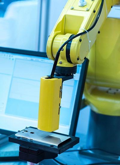 EWI Solution A fully automated inspection system of precision machined parts including automated part handling and fixturing as well as a collaborative robot was developed.