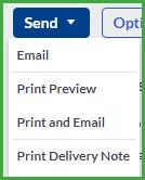 In the header section, you have the option to select a sales rep as well as changing the layout of the invoice when it s sent to the customer.