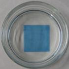 Photographs of the PB P thin film in water