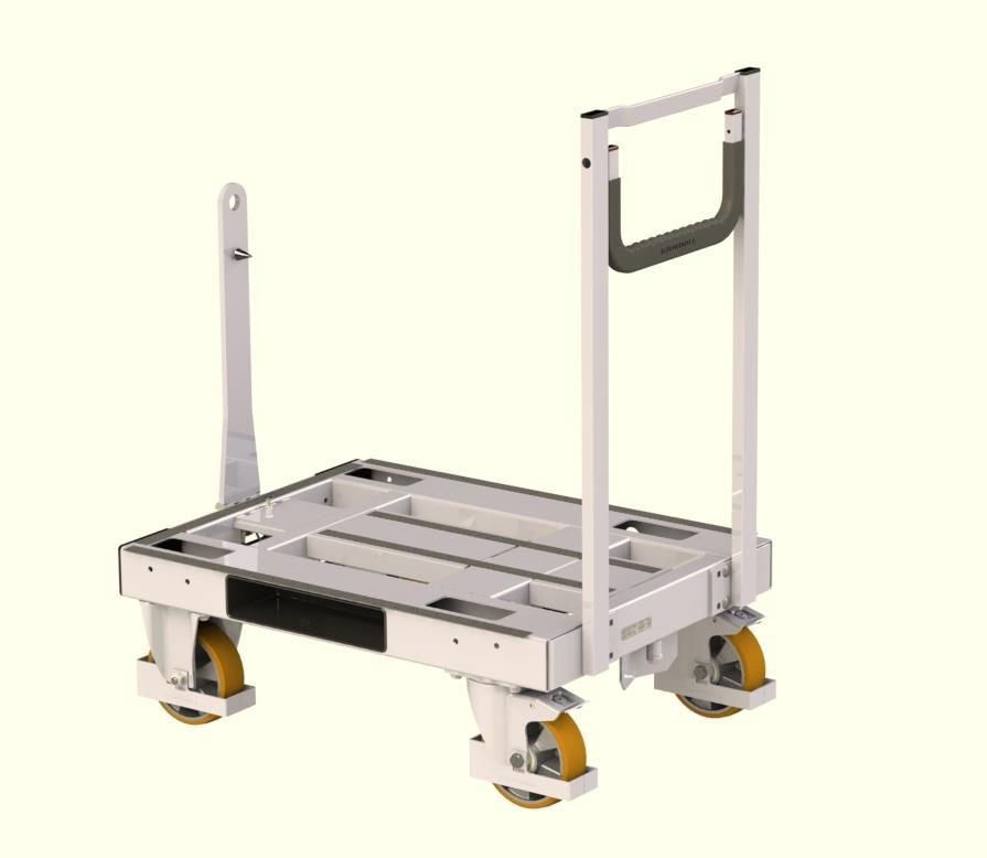 K.Hartwall Half Pallet Size Dolly Heavy Duty - Designed for transport of half pallet size units (800 x 600 mm) - Max.