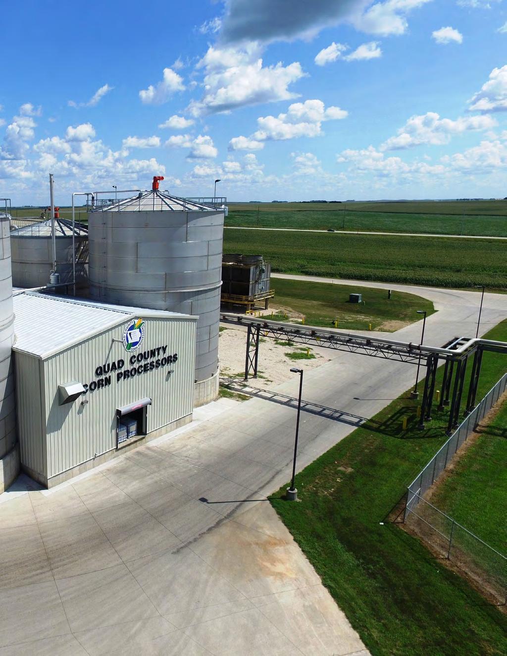 Biomass Innovation - Quad County Corn Processors Quad County Corn Processors (QCCP) is a corn processing facility in Galva, Iowa, that produces protein, distiller s corn oil, ethanol and cellulosic