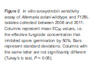 Azoxistrobin sensitivity in A.