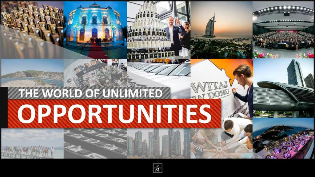 We live in a world of unlimited opportunities: opportunities to earn, to develop yourself,