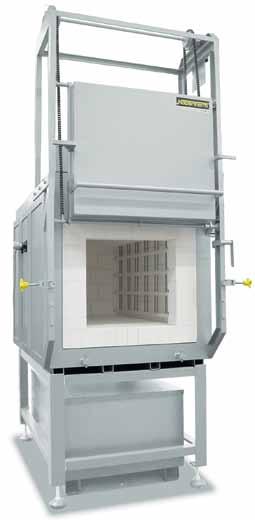 Chamber Furnaces with Molybdenum Disilicide Heating Elements with Refractory Insulation up to 1700 C HFL 160/17 with gas supply system HFL 295/13 with lift door and transformer in stand,