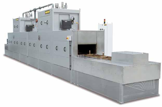 Continuous Furnaces, Electrically Heated or Gas-Fired Continuous furnace D 700/10000/300/45S with chain conveyor for 950