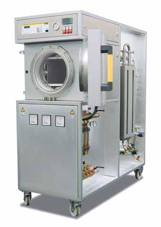 Hot-Wall Retort Furnaces up to 1100 C NR 75/06 with automatic gas injection and touch panel H 3700 NR 17/06 with gas supply system NRA 17/06 - NRA 1000/11 These gastight retort furnaces are equipped