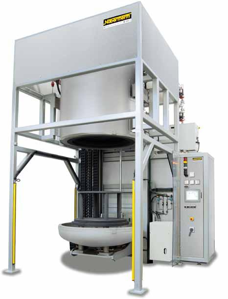 Standard furnace sizes between 100 and 600 liters Designed as lift-bottom retort furnace with electro-hydraulically driven table for easy and well-arranged charging Prepared to carry heavy charge