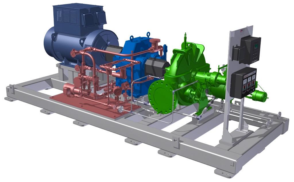 requirements. TURBINE DESIGN AVAILABLE CONFIGURATIONS POWER RANGE PRESSURE INLET LIMITS TEMP EXHAUST PRESSURE Single-valve, Single-stage (SVSS) Backpressure or Condensing 50 kw - 3.0 MW 900 psig (63.