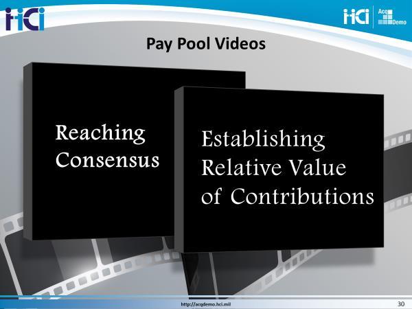 4.10 Slide 30, Pay Pool Videos ~ VOICEOVER ~ Let s look at a Sub Pay Pool Panel meeting to better understand how this process works.