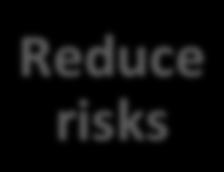 Reduce risks Control supply chain
