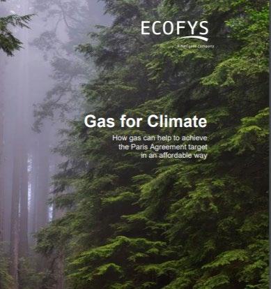 GAS FOR CLIMATE VISION AND ACTIVITIES We are committed to achieve net zero greenhouse gas emissions in the EU by 2050 to meet the Paris Agreement target.