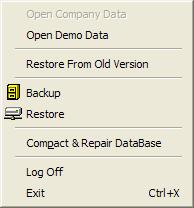 41) You can make backups of your data using Backup option, and similarly, in case of any problem with your data, you can restore a previous backup.