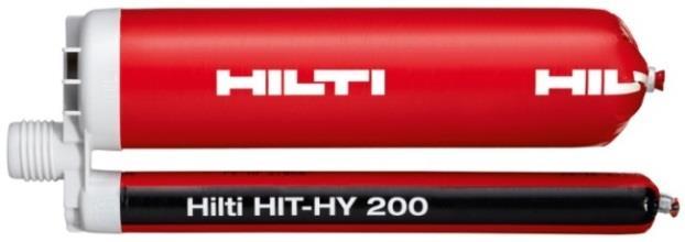HIT-HY 200 injection mortar Rebar design (EN 1992-1) / Rebar elements / Concrete Injection mortar system Benefits Hilti HIT-HY 200-R 330 ml foil pack (also available as 500 ml foil pack) Hilti HIT-HY