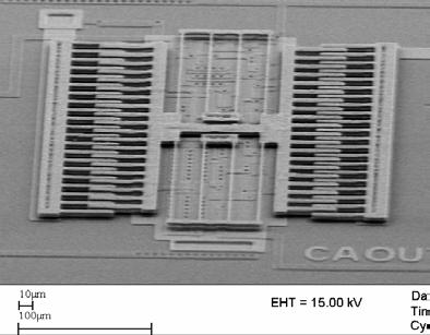 Integrated poly-sige MEMS process The fabrication of p-type poly-sige microstructures on top of standard CMOS electronics has already been successfully demonstrated [19].