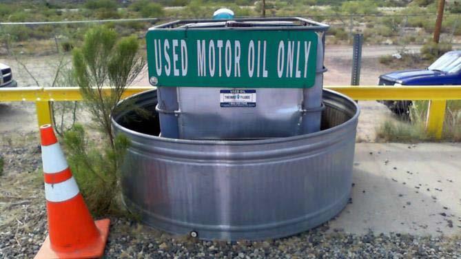 Release of Used Oil to Soil Transfer Stations that collect used oil should