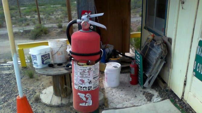 Fire Hazards Fire extinguishers should be readily available to a Transfer Station attendant and