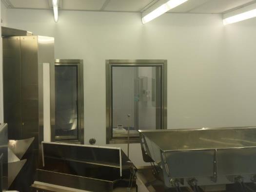 Cleanroom also Optimized with Return Wall Windows Windows designed to accommodate
