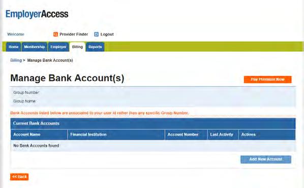 Name of financial institution, institution s full address and account type are among the information required. Select Add Account to complete the transaction.