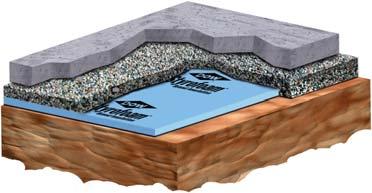 backfill Concrete or Block Wall Waterproofing or Damp-Proofing Membrane STYROFOAM Brand SM Backfill Fabric Compacted Gravel Fill STYROFOAM Brand PERIMATE Geotechnical STYROFOAM