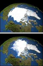 Sea ice is shrinking Extent of Arctic