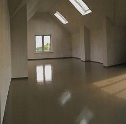More thermal insulation can be used in floors, compared to traditional sand cement screed which leads to a better u value for your building.